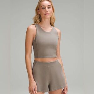 Lululemon Ribbed Softstreme Cropped Nomad Tank Top